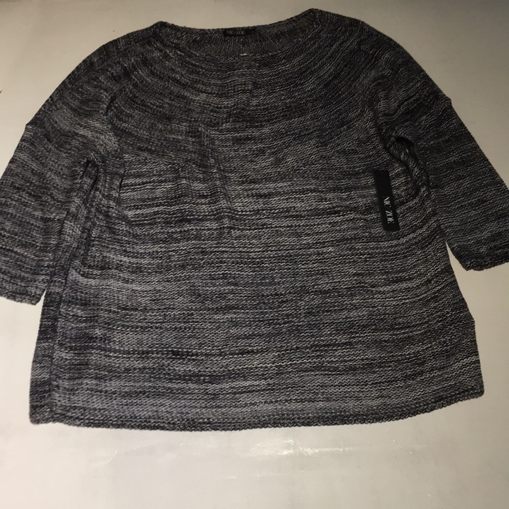 Nick&Zoe Mixy Grey Knit Sweater-M